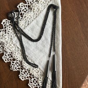 Kendra Scott Phara Necklace in Gunmetal